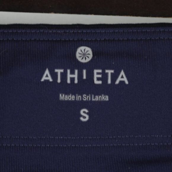 Athleta Reflective Stride Women's Small Blue Mid Rise Ankle Athletic Leggings - Picture 9 of 11